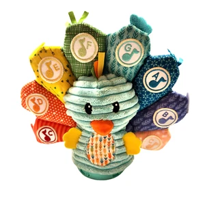 Infantino Peacock Go GaGa Touch Tones Toy Notes Letters Colors Music Works - Picture 1 of 5