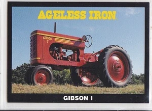 Vintage Gibson Model I Narrow Axle Farm Tractor Trading Card - Bild 1 von 2