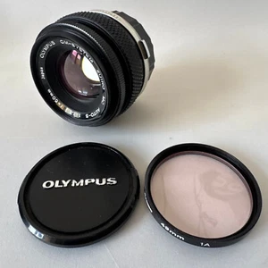 Olympus OM System Zuiko Auto-S 1:1.8 f = 50 mm obiettivo fotocamera e aroma 49 mm A1 Giappone - Foto 1 di 15
