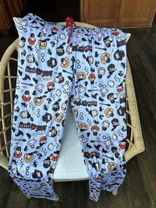 Harry Potter Chibi Characters All-Over Print Juniors Sleep Pants Multi-Color Med - Picture 1 of 5