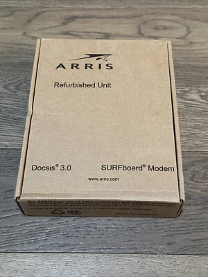 WHITE ARRIS SURFboard SB6190 DOCSIS 3.0 32 x 8 Gigabit Cable Modem 1 Gbps - Image 1 of 4