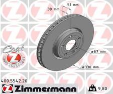 ZIMMERMANN 2x Bremsscheibe vorne Ø330 Innenbelüftet für Mercedes-Benz A-Klasse