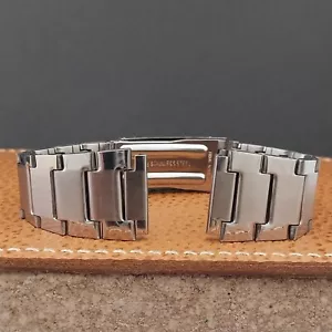 Vintage 19mm Edelstahl 70er Jahre Old-Stock Flared Classic unbenutzt Uhrenarmband - Bild 1 von 8