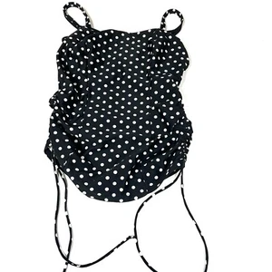 Panache Swim 32GG Tankini Top Black White Polkadots SW1011 Anya Underwire #3511 - Picture 1 of 8