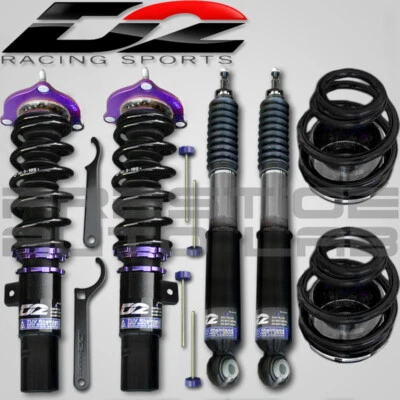 D2 Racing RS Coilovers Kit For Honda Civic Sedan/Coupe (Excl. SI) 2016 - 2019 - Image 1 of 4