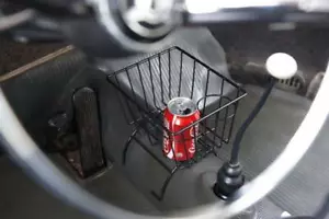Vw Volkswagen Retro Beetle Type 3 (Black) Tunnel Storage Basket Cup Holder - Picture 1 of 1