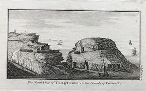 1770 Antique Print; Tintagel Castle, Cornwall - Picture 1 of 2