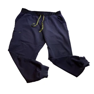 FIGS Women’s Zamora Jogger Scrub Pants Navy Ble Sz L? 34X25 - Picture 1 of 8