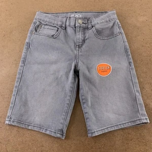 The Children's Place Girl's Size 7 Gray Stretch Denim Shorts NWT - Picture 1 of 3