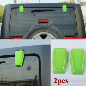 Cubierta de bisagra de puerta levadiza de puerta trasera de vidrio verde claro 2 piezas para Jeep WranglerJK 2007-17 - Imagen 1 de 9
