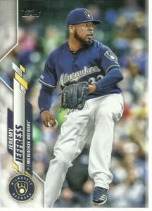 2020 Topps Series One Jeremy Jeffress card # 191 Milwaukee Brewers - Picture 1 of 1