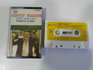 Kenny Rogers Share Your Love Cassette Tape Cinta Liberty 1981 Spanish Ed Paper - Picture 1 of 3