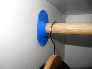 2 REGGITUBO Tubo Da 20 Armadio Ikea Porta Asta 20 mm - Foto 1 di 3