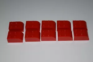 10 Lego rote Steine 2 x 3 mit gebogener Oberseite (6215) E34 - Bild 1 von 1
