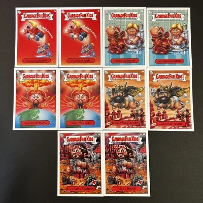 2020 Garbage Pail Kids Crash Gordon 40th Anniversary 10 card Sticker Set Topps - Image 1 of 2