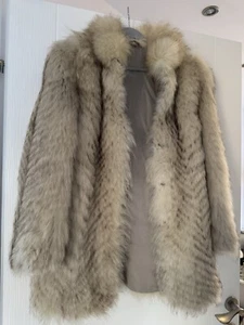 fur coat size 8 - Picture 1 of 10