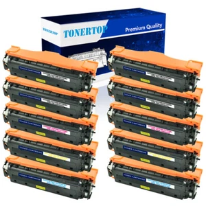10 PK Toner CE410A-CE413A 305A Set For HP LaserJet Pro 400 M451dw M451nw M471dn - Photo 1/12