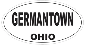 Germantown Ohio Oval Autoaufkleber oder Helmaufkleber D6100 - Bild 1 von 1