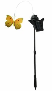 Garden Decorative Solar Powered Flickering Yellow Butterfly for Yard Stake - Picture 1 of 1