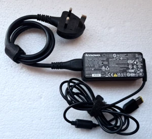 Genuine Lenovo ADLX45NCC3A AC Power Adapter Charger Black 45 W 20 V 3.25A TESTED - Picture 1 of 4