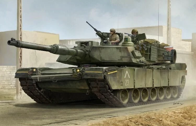 Tanque de batalha principal Trumpeter US M1A1 AIM 1/16 - Imagem 1 de 1