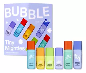 BUBBLE SKINCARE Tiny Mighties Set -Fresh Start Cleanser Serum Slam Dunk Eye Mask - Picture 1 of 7
