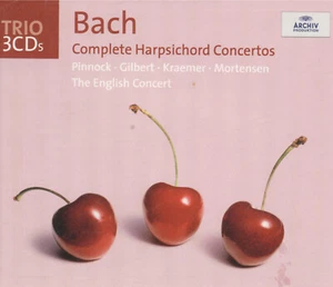 Bach  - J.S. BACH - Harpsichord Concertos PINNOCK / GILBERT 3CD - Picture 1 of 2