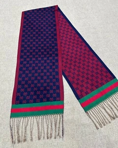 Gucci Scarf Shawl Wrap Stole Muffler GG Interlocked Logo Multicolor Scarf - Picture 1 of 10