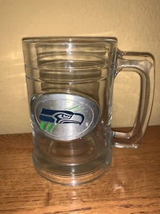 Seattle Seahawks Bierkrug Glas Zinn Logo 12 Unzen Stein - Bild 1 von 6