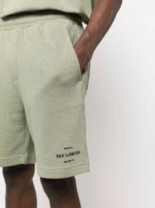 Helmut Lang Men's Jersey Knit Logo Shorts NWT - Picture 1 of 12