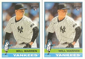 LOTE DE 2 TARJETAS DE BÉISBOL DE NOVATO #281 TOPPS HERITAGE WILL WARREN 2025 - Imagen 1 de 1