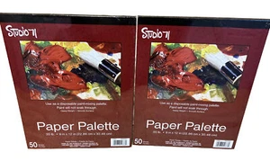 2x Darice Studio71 Paint Palette Pad 9”X 12”50ea (100 Total) Sheets 35lb Art - Bild 1 von 3