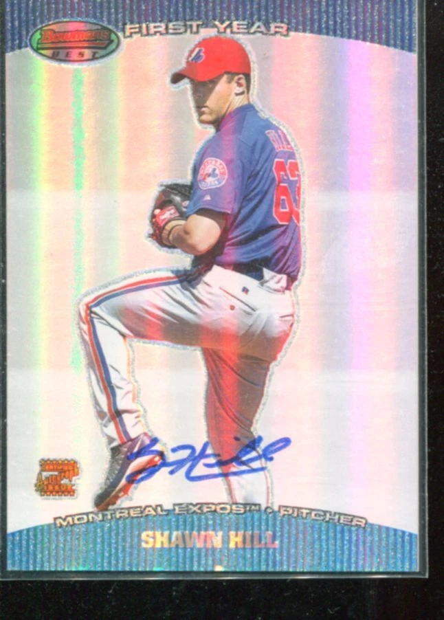2004 Bowman's Best #SH Shawn Hill FY RC Autograph Auto Rookie Card - Image 1 of 1