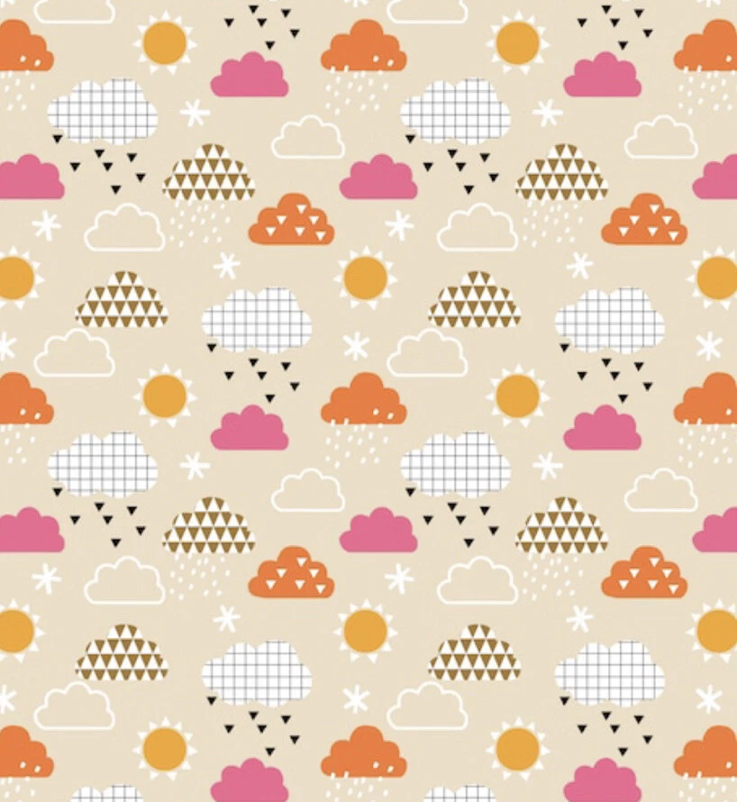 Fat Quarter Dashwood Geo Forest 100% Cotton Fabric