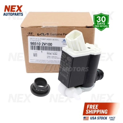 ⭐GENUINE⭐ Windshield Washer Pump FRONT for 05-19 Hyundai Kia OEM 985102V100 - Изображение 1 из 4