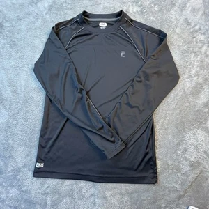 Fila Camicia Ragazzo Grande Heatgear Manica Lunga Base Strato Nero 14/16 - Foto 1 di 7
