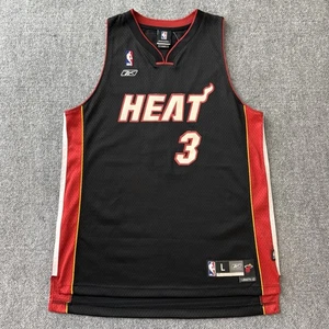 Reebok NBA Miami Heat Dwyane Wade Basketball Jersey Mens Large - Picture 1 of 6