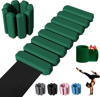 Pesas de muñeca y tobillo Pilates para mujer en casa, tobillo ajustable para brazo y pierna... Foto 1 de 4