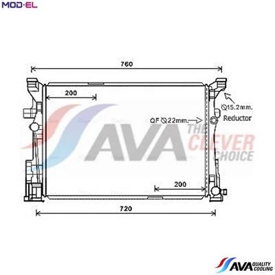 RADIATOR ENGINE COOLING MS2652 FOR MERCEDES-BENZ GLA-CLASS/SUV B-CLASS 1.8L 4cyl - Image 1 of 4