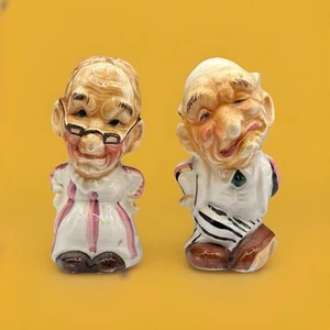 Vintage The Old Albino Creep & Wife Paar Salz & Pfefferstreuer Japan - Bild 1 von 6