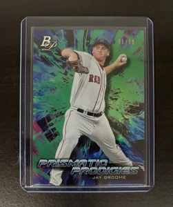 2018 Bowman Platinum - Jay Groome #PPP-9 Prismatic Prodigies Green /99 - Red Sox - Picture 1 of 2