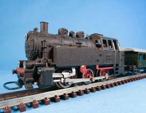 WESA 160 TANK LOCO-1954 VINTAGE TT 1:100 13mm SWISS INCA METAL+LIGHTED SBB COACH - Picture 1 of 9