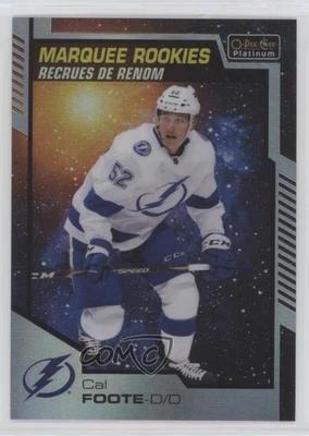 2020 O-Pee-Chee Platinum Marquee Rookies Cosmic 48/65 Cal Foote #191 Rookie RC - Image 1 of 3