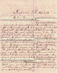 1879 Durham, New Hampshire Cancel on Cover with Letter Enclosed - Picture 1 of 2