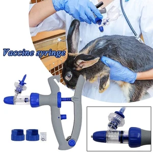 Spritze Veterinär Injektor Impfstoff Geflügel verstellbar automatisch Huhn Schwein USA * - Bild 1 von 19