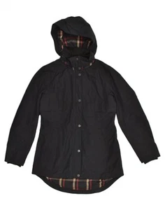 PENDLETON Womens Hooded Raincoat UK 6 XS Black Polyester AR38 - Picture 1 of 4