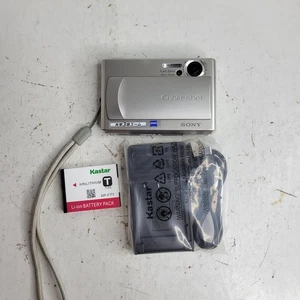 Cámara digital Sony Cybershot Dsc-T1 paquete plateado batería/cargador (chino) - Imagen 1 de 7