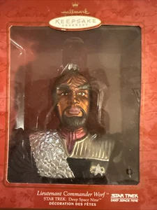 Hallmark Keepsake Ornament 2000 Teniente Comandante Worf Star Trek Espacio Profundo 9 Nuevo en Caja - Imagen 1 de 3