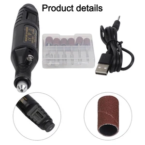Mini Electric Grinder-Drill Manicure Grinding Rotary Tool Kit Set Polishing-Tool - Picture 1 of 53