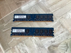 🔥Nanya 2GB (2X1GB) 2RX8 PC2-6400U COMPUTER RAM MEMORY NT1GT64U8HB0BY-25C - Picture 1 of 2